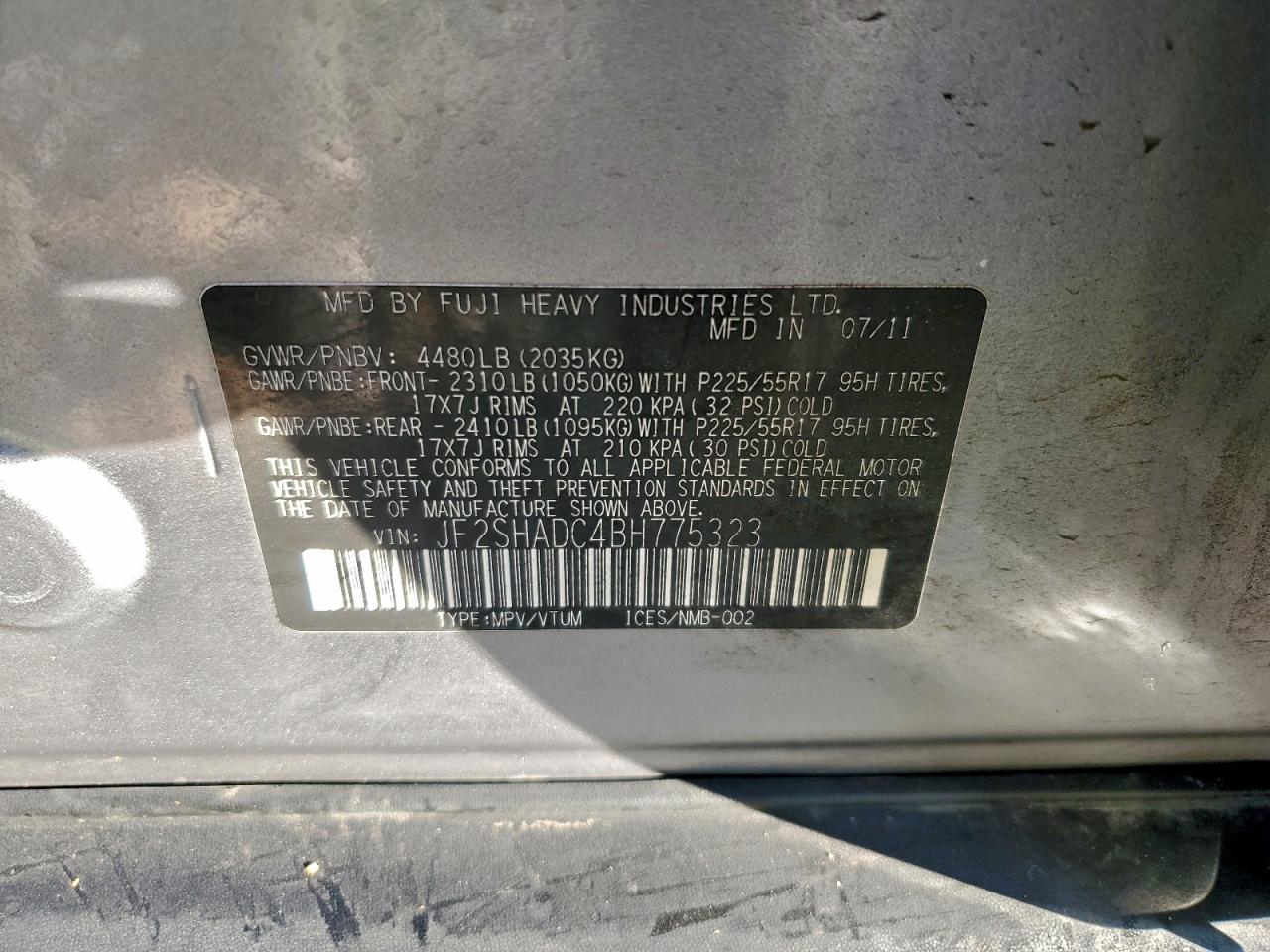 SUBARU FORESTER 2.5X PREMIUM