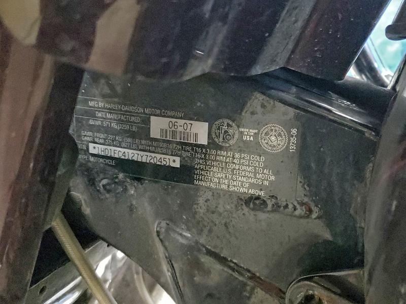 2007 HARLEY-DAVIDSON FLHTCUI #3301661640