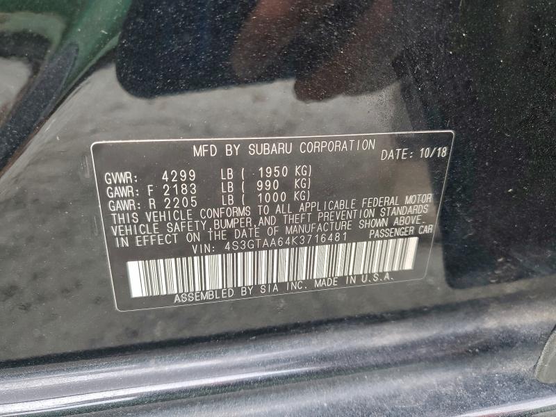 2019 SUBARU IMPREZA #3297953804