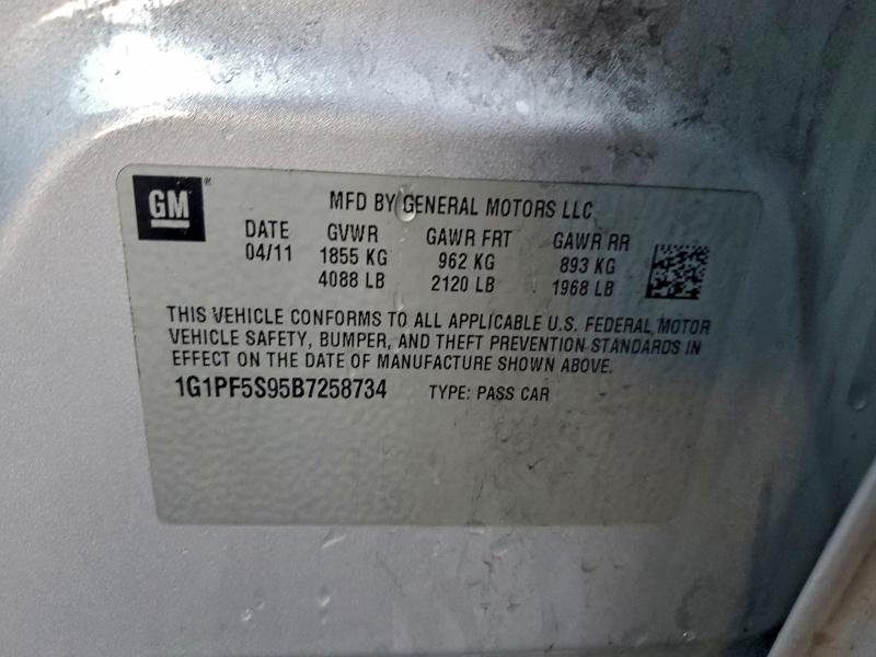 2011 CHEVROLET CRUZE LT #3303572928