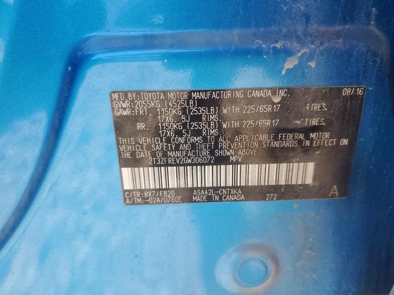 2016 TOYOTA RAV4 LE - 2T3ZFREV2GW306072