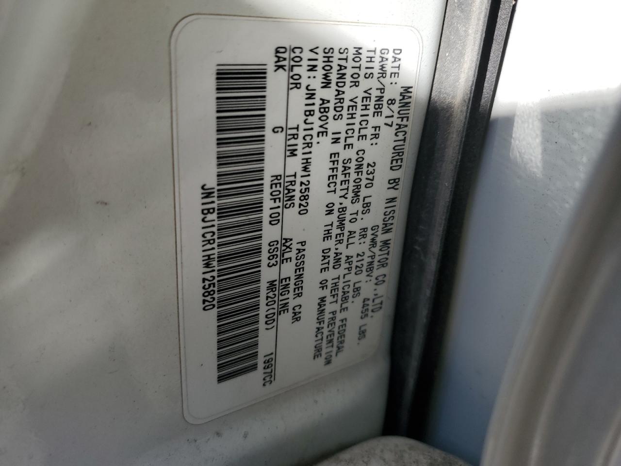 NISSAN ROGUE SPORT S