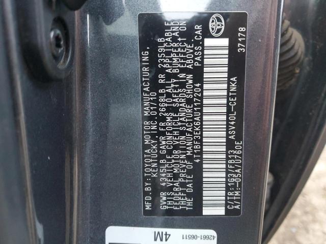 2010 TOYOTA CAMRY BASE #3309438963