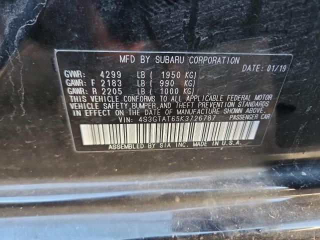 2019 SUBARU IMPREZA LI 4S3GTAT65K3726787