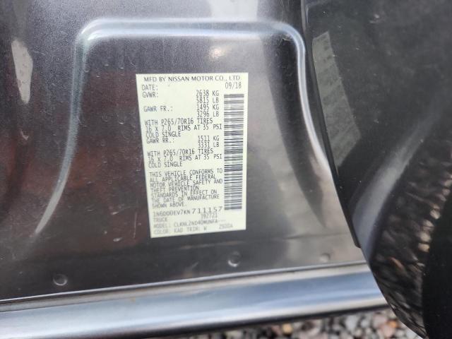 2019 NISSAN FRONTIER #3292320267