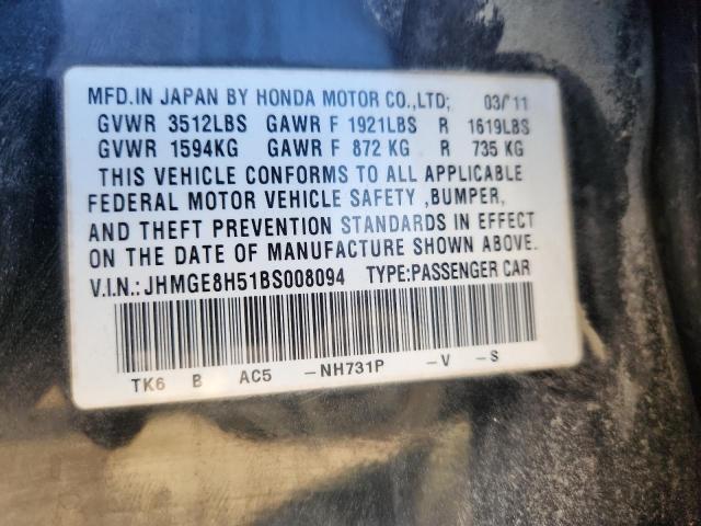 2011 HONDA FIT SPORT #3292376267