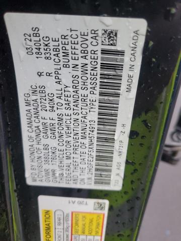 2022 HONDA CIVIC SPOR #3318082377