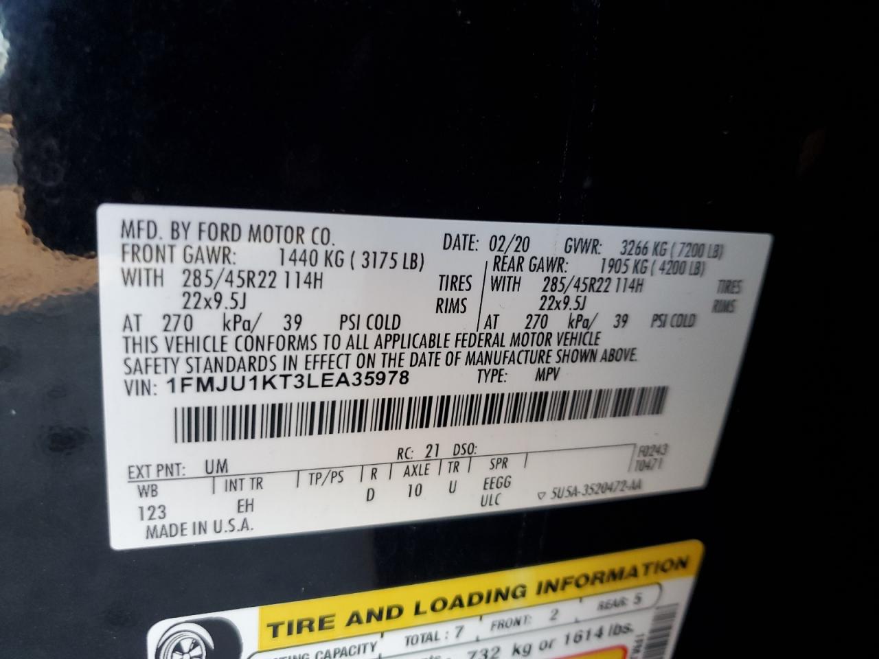 FORD EXPEDITION LIMITED