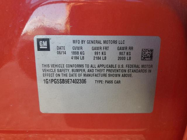 2014 CHEVROLET CRUZE LTZ - 1G1PG5SB9E7402306