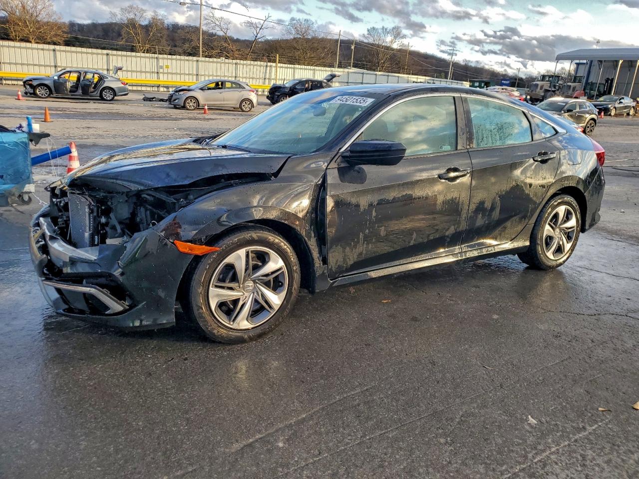 Lot #3298061200 2019 HONDA CIVIC LX