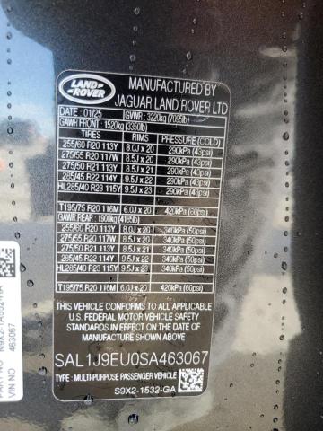 2025 LAND ROVER RANGE ROVE #3297082510