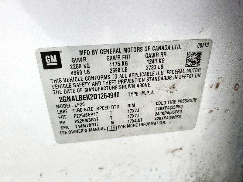 2013 CHEVROLET EQUINOX LS #3295294819