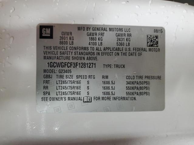 2015 CHEVROLET EXPRESS G2 #3293453456