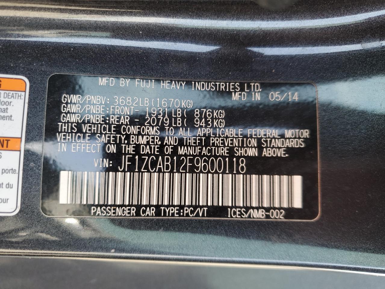 SUBARU BRZ 2.0 PREMIUM