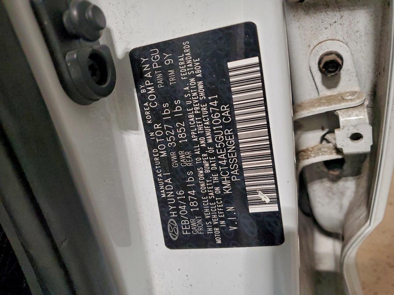 Lot #3305418440 2016 HYUNDAI ACCENT SE