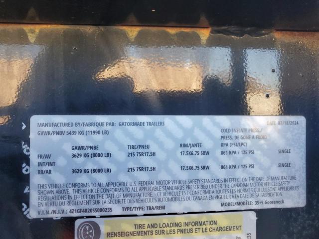 2025 GRBG GOOSENECK FLATBED #3282406263