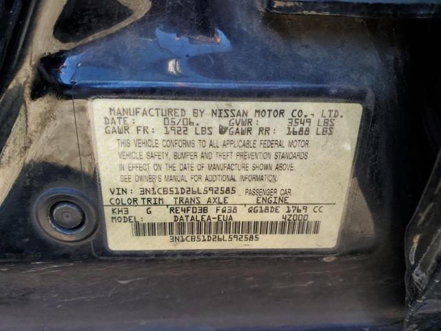 2006 NISSAN SENTRA 1.8 #3301938448