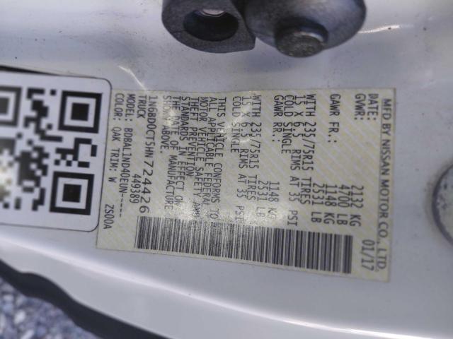 2017 NISSAN FRONTIER S - 1N6BD0CT5HN724426