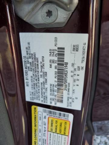 2017 FORD FUSION TIT #3303574938