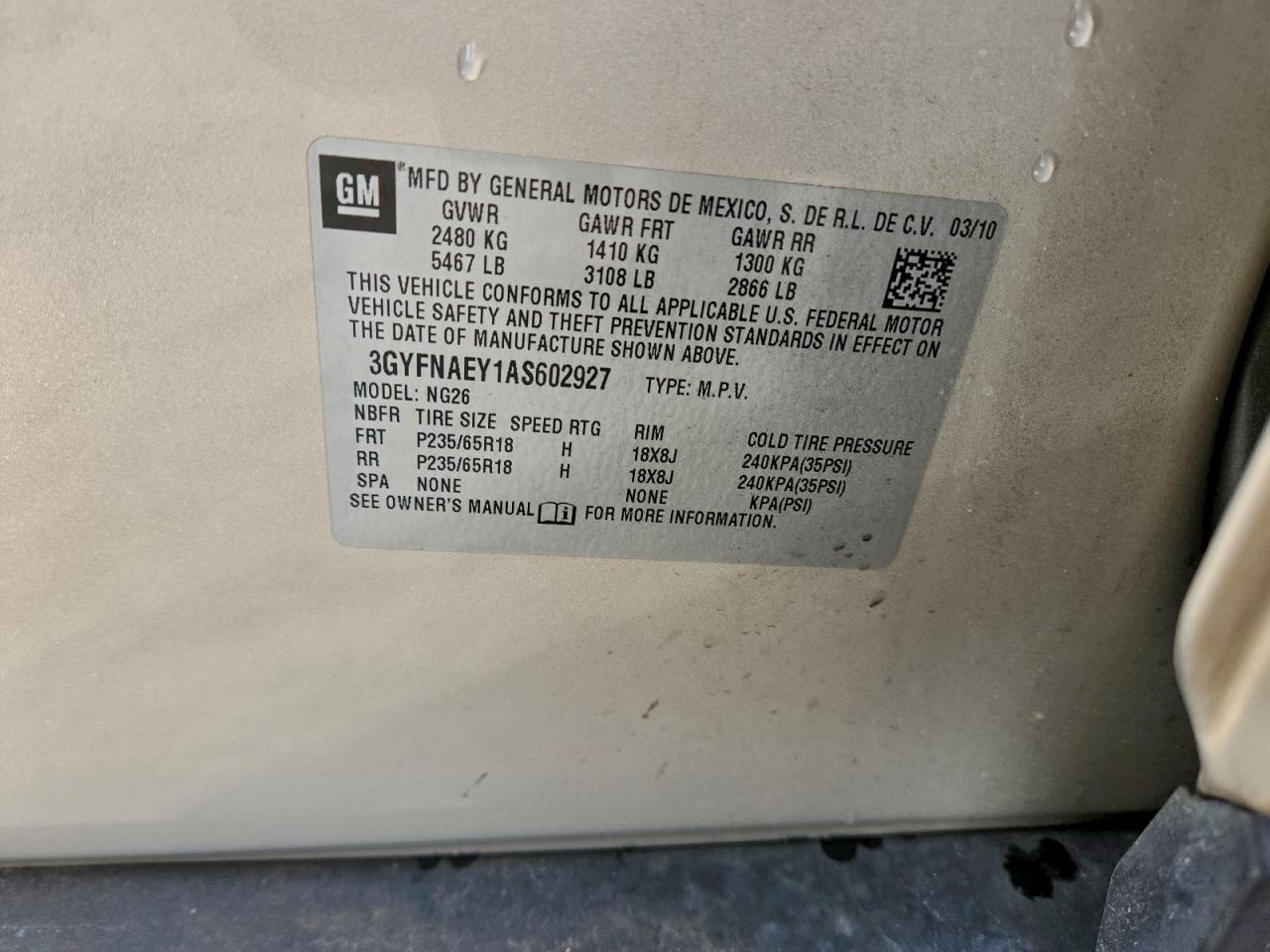 CADILLAC SRX LUXURY COLLECTION