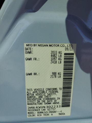 2023 NISSAN ALTIMA SR #3310408971