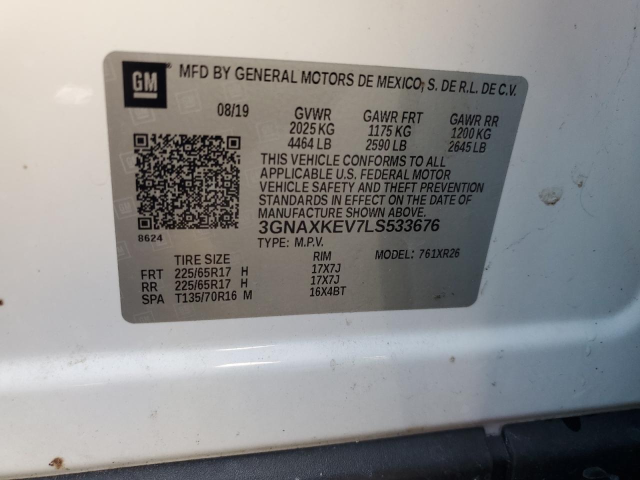 CHEVROLET EQUINOX LT