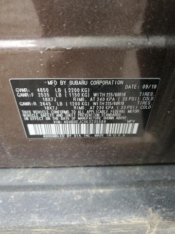 2019 SUBARU OUTBACK 3. #3304671938