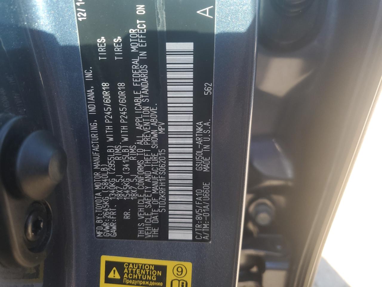 TOYOTA HIGHLANDER LE