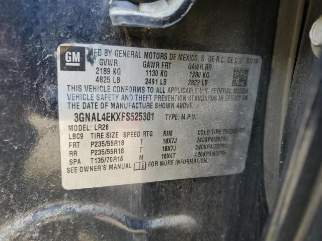 2015 CHEVROLET CAPTIVA LT 3GNAL4EKXFS525301