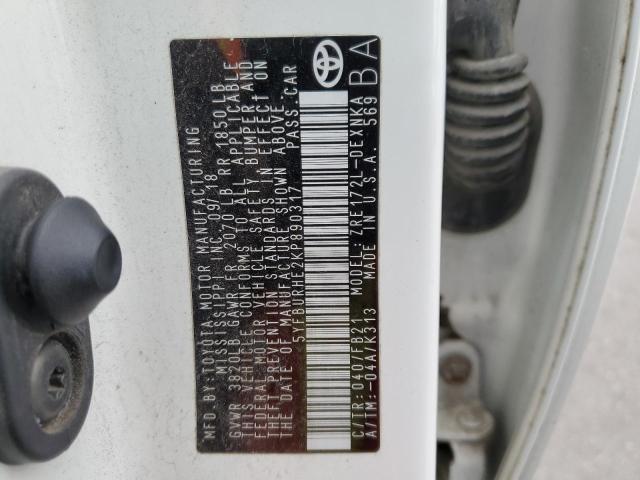 2019 TOYOTA COROLLA L - 5YFBURHE2KP890317