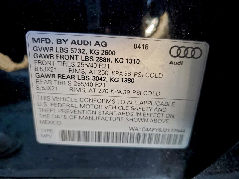 2018 AUDI SQ5 PRESTI #3320018474