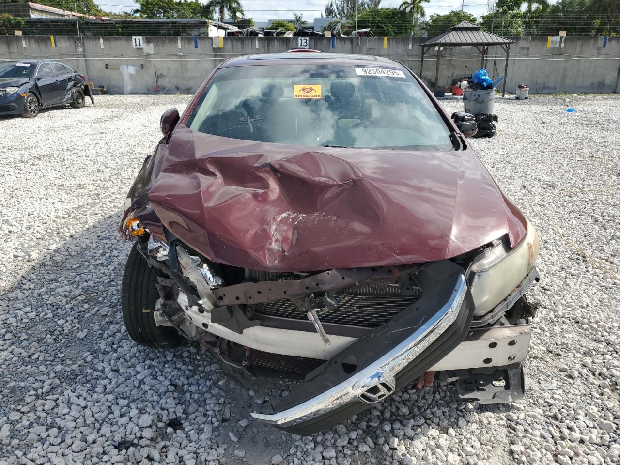 Lot #3309352983 2012 HONDA CIVIC EX