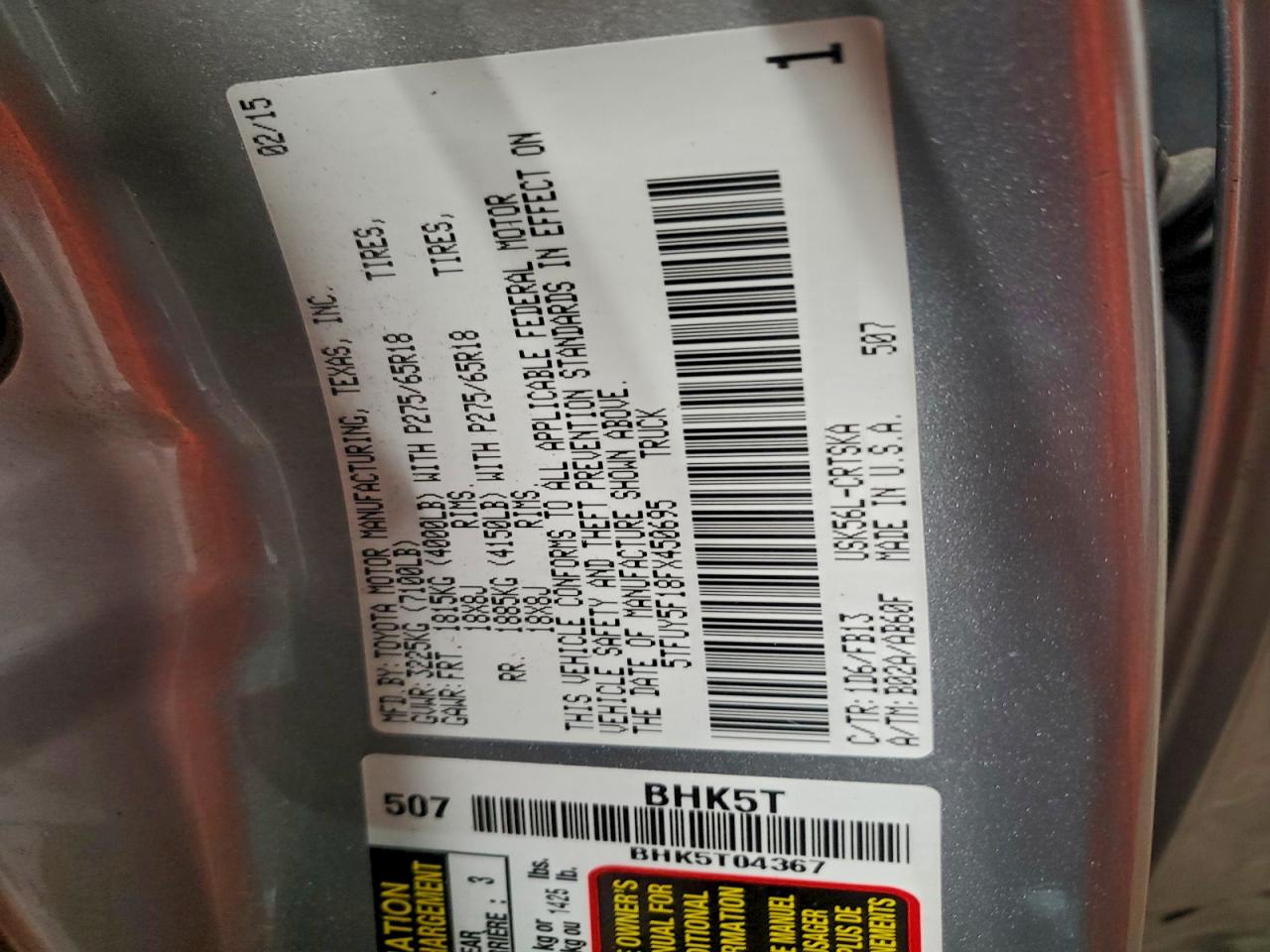 TOYOTA TUNDRA DOUBLE CAB SR