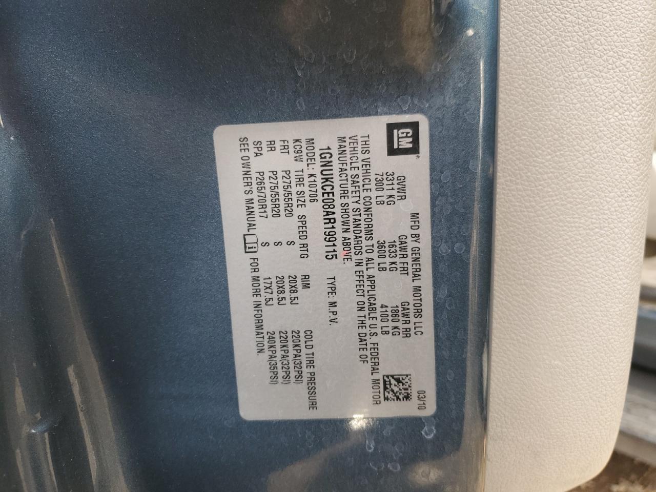 CHEVROLET TAHOE K1500 LTZ