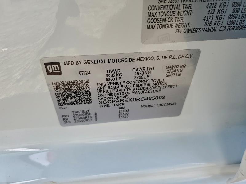 2024 CHEVROLET SILVERADO #3301735334