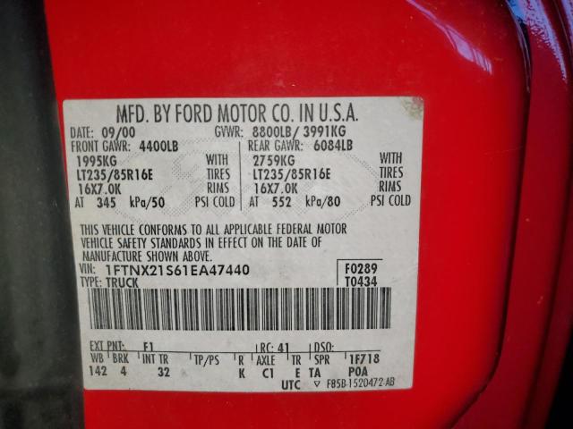 2001 FORD F250 SUPER #3290291260