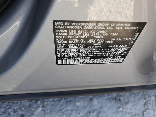 2021 VOLKSWAGEN ATLAS CROS #3284024807