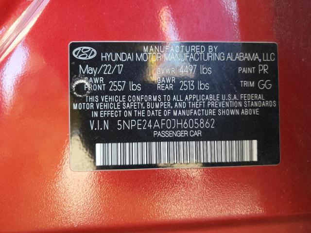 2018 HYUNDAI SONATA SE #3293289438