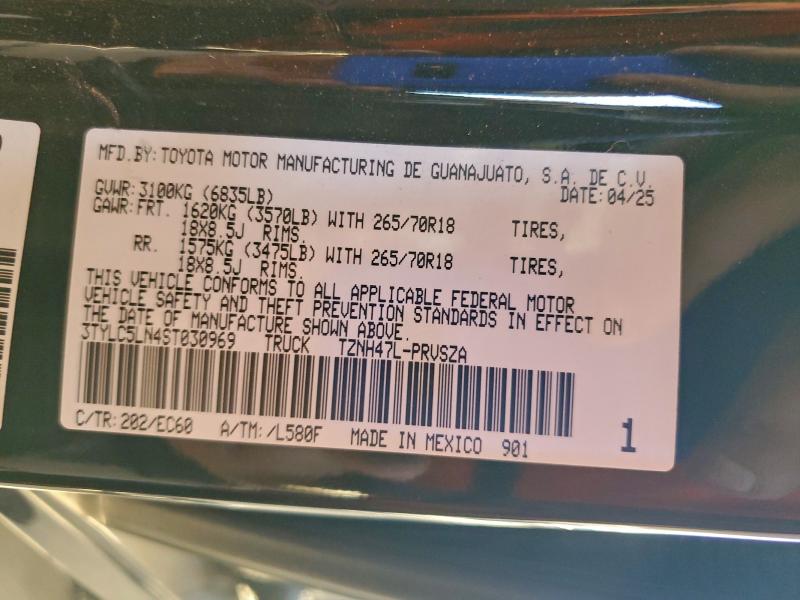 2025 TOYOTA TACOMA DOU #3287705024