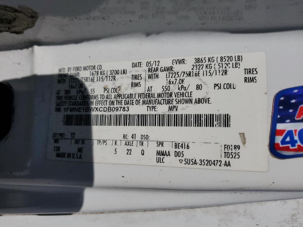 FORD ECONOLINE E150 WAGON