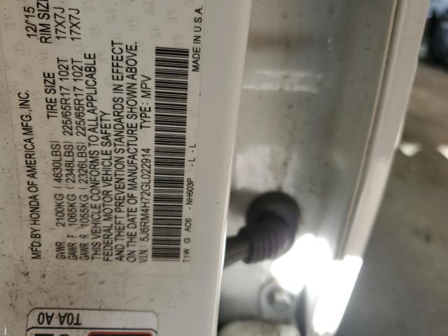 2016 HONDA CR-V EXL #3302699033