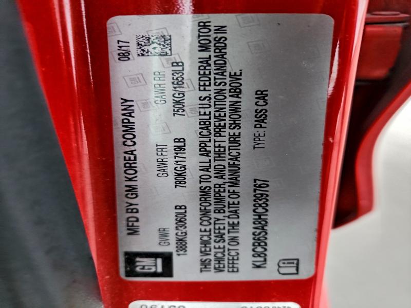 2017 CHEVROLET SPARK LS #3297082573