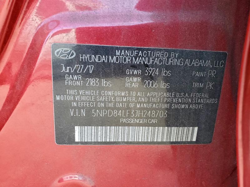 2018 HYUNDAI ELANTRA SE #3297963802