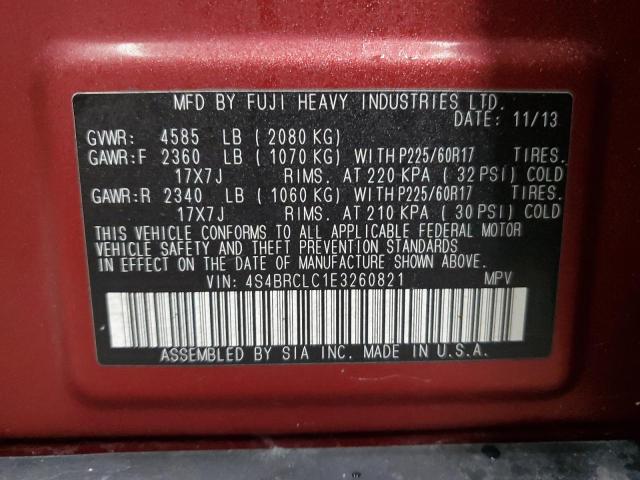 2014 SUBARU OUTBACK 2. #3290293238