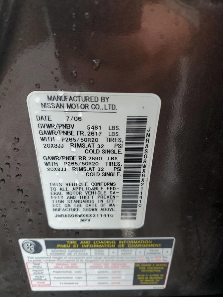 Lot #3292611595 2006 INFINITI FX35