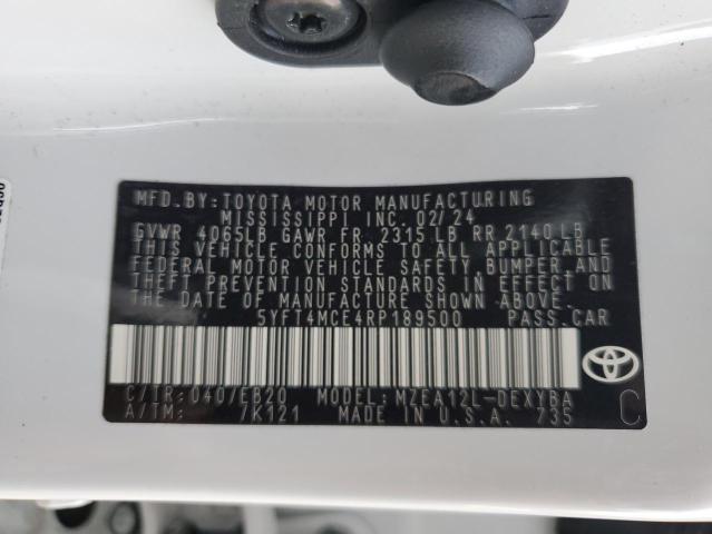 2024 TOYOTA COROLLA XS #3315732356