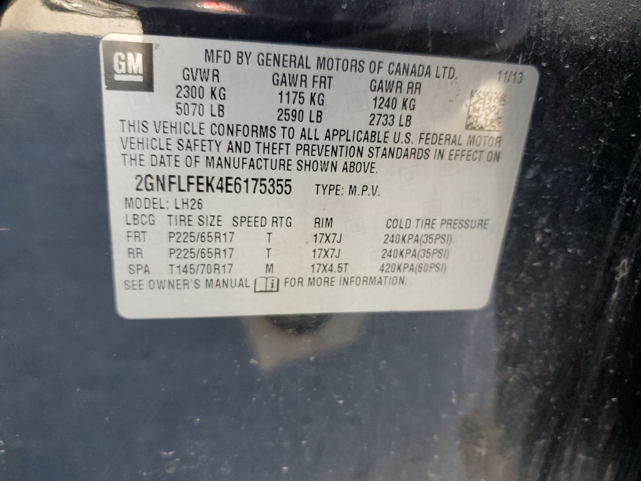 CHEVROLET EQUINOX LT