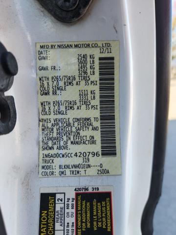 2012 NISSAN FRONTIER S #3280287011