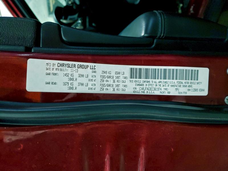 2014 JEEP GRAND CHER #3302658026