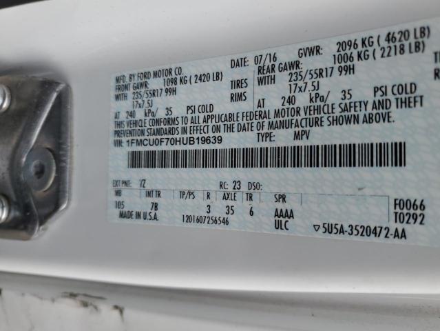 2017 FORD ESCAPE S #3296224416